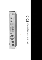 Luxman C-02-Owners-Manual